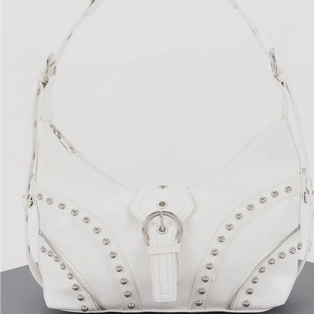 White Studded Women's Bag